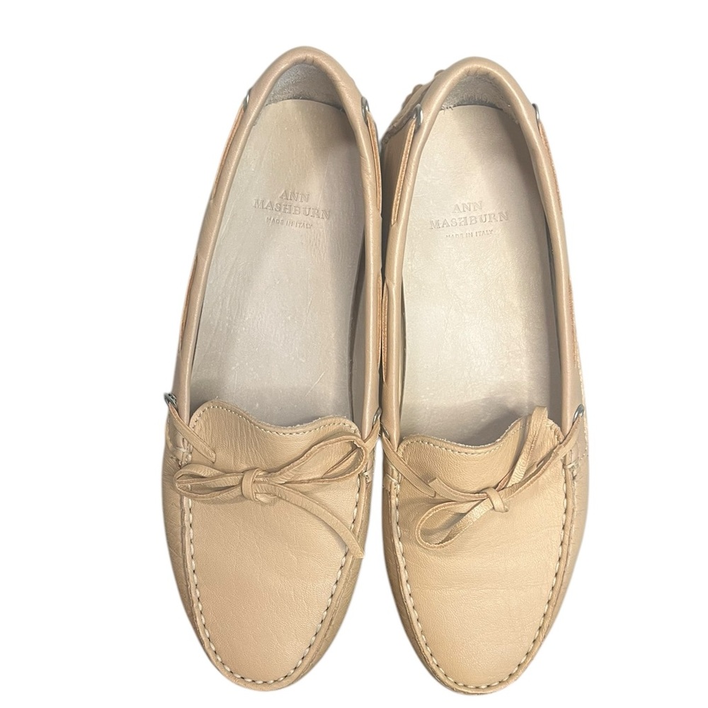 ANN MASHBURN Sand Leather Moccasin Driving Shoes Loafers Women’s Size 6.5